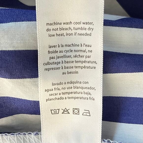 Revolve Onia Chloe Side Slit Wide Leg Striped Beach Pants White Blue Small/Med - Picture 13 of 15